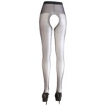 Zwarte Panty met open kruis - Afbeelding 3