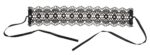 Zwarte geborduurde halsband met steentjes - Afbeelding 3