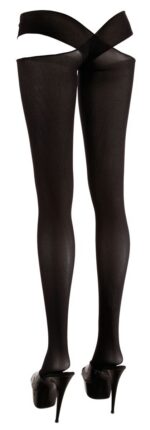 Cottelli Collection - Panty met open kruis - Zwart - Afbeelding 6