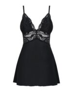 Obsessive - Babydoll Setje Met Kant - Zwart - Afbeelding 5