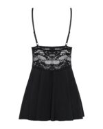 Obsessive - Babydoll Setje Met Kant - Zwart - Afbeelding 4