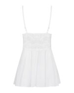 Obsessive - Babydoll Setje Met Kant - Wit - Afbeelding 5