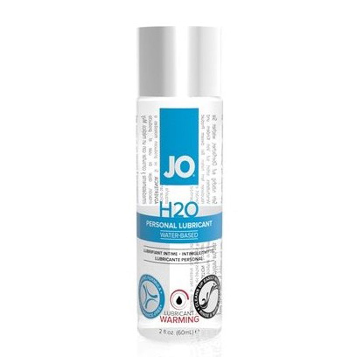 030620266a207c5c57a42.jpeg JO - H2O Glijmiddel Warming - 60 ml - Afbeelding 1