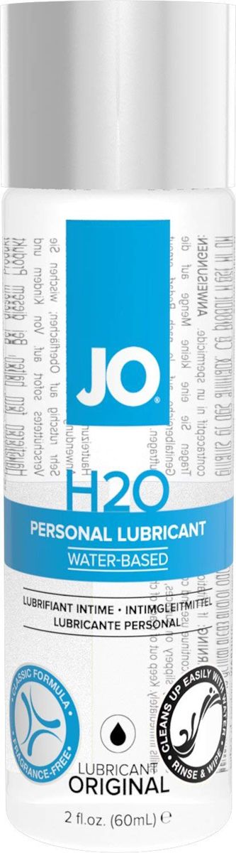 030620266a207c5d1ba50.jpeg JO - H20 Waterbasis Glijmiddel - 60 ml - Afbeelding 1