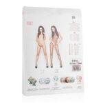 Net bodystocking met grote gaten - Zwart - Afbeelding 3