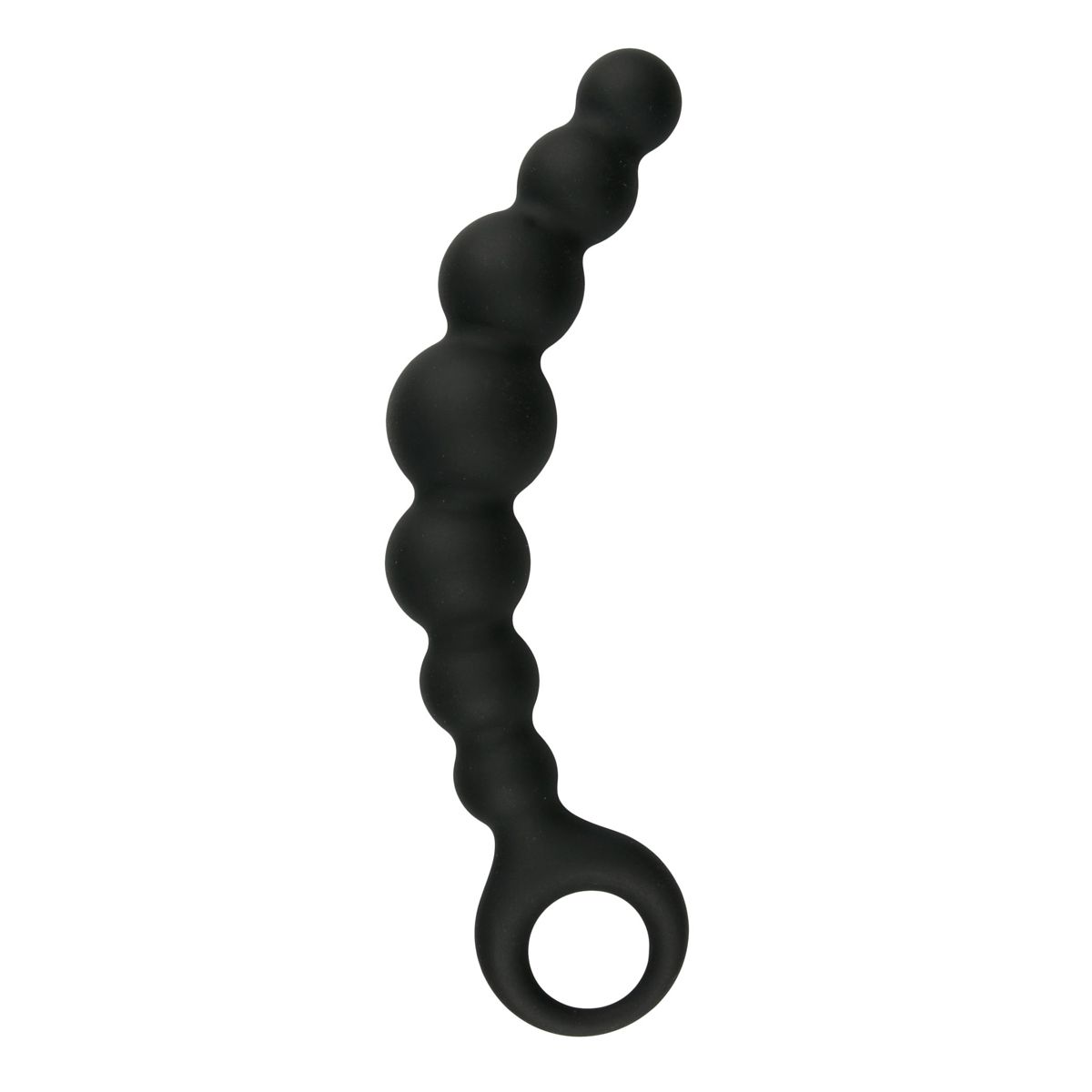 1625142075.ET092BLK Zwarte anale plug met kralen - Afbeelding 1