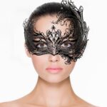 Easytoys Fetish - Open Venetiaans Masker - Zwart - Afbeelding 2