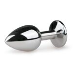 Metalen buttplug Zilver/Roze - S - Afbeelding 2