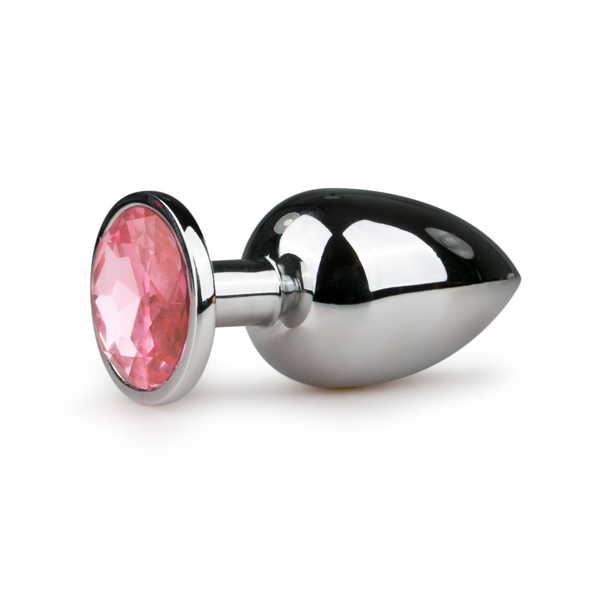 1625142347.ET126PNK Metalen buttplug Zilver/Roze - L - Afbeelding 1