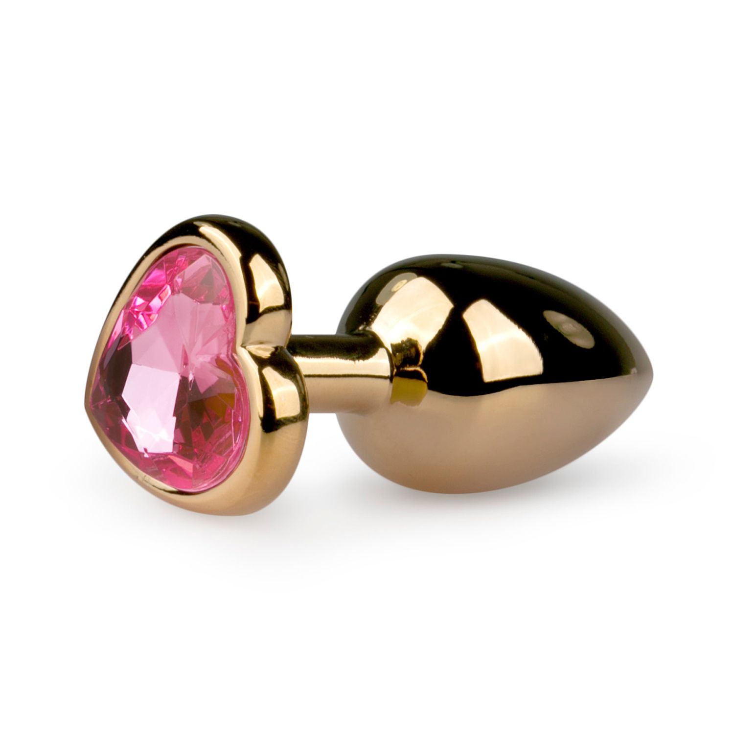 1625142351.ET127PNK Metalen buttplug met roze hartje - Afbeelding 1