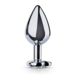 Metalen buttplug met hartje - zilverkleurig - Afbeelding 2