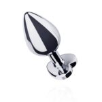 Metalen buttplug met hartje - zilverkleurig - Afbeelding 4
