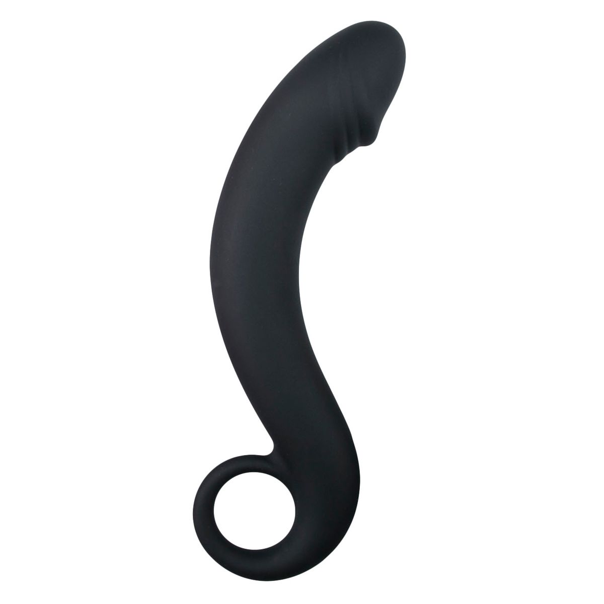 1625142717.ET206BLK Zwarte siliconen prostaat dildo - Afbeelding 1