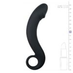 Zwarte siliconen prostaat dildo - Afbeelding 4