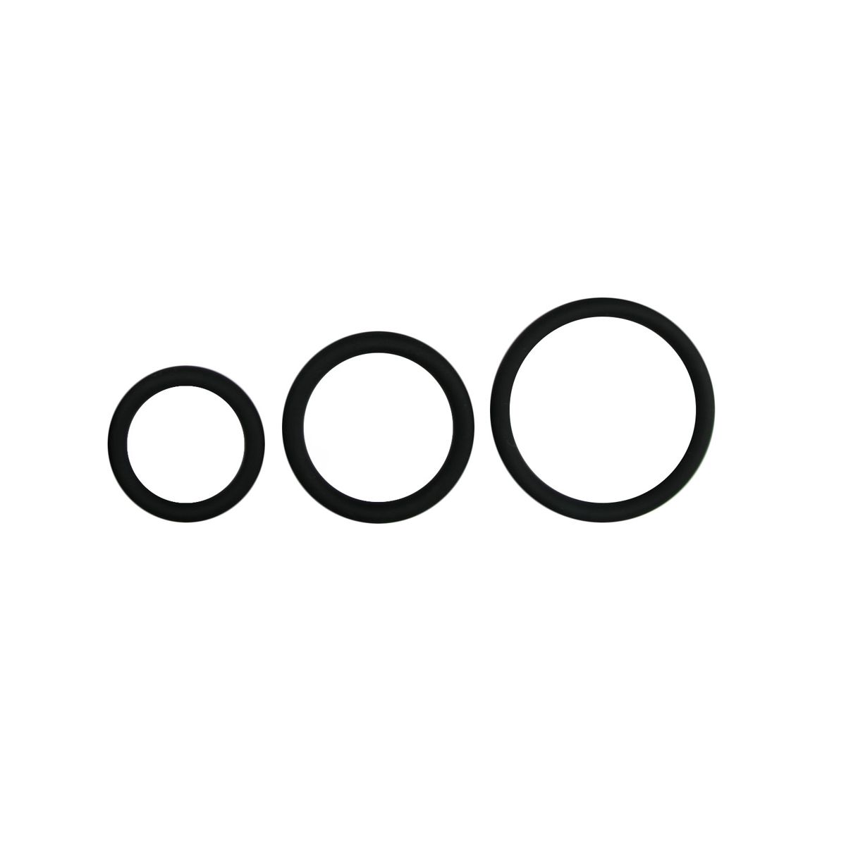 1625142929.ET229BLK Cockring set - drie maten - zwart - Afbeelding 1