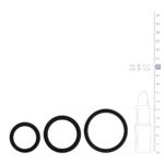 Cockring set - drie maten - zwart - Afbeelding 3