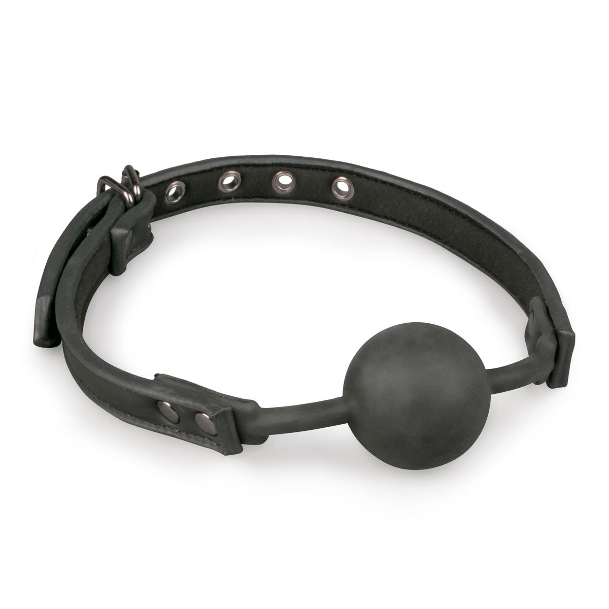 1625143001.ET274BLK Easytoys Fetish - Ball gag met siliconen bal - Afbeelding 1