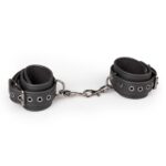 Easytoys Fetish - Kunstlederen Handboeien - Zwart - Afbeelding 2