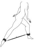 Easytoys Fetish - Expander Spreader Bar and Cuffs Set - Afbeelding 3