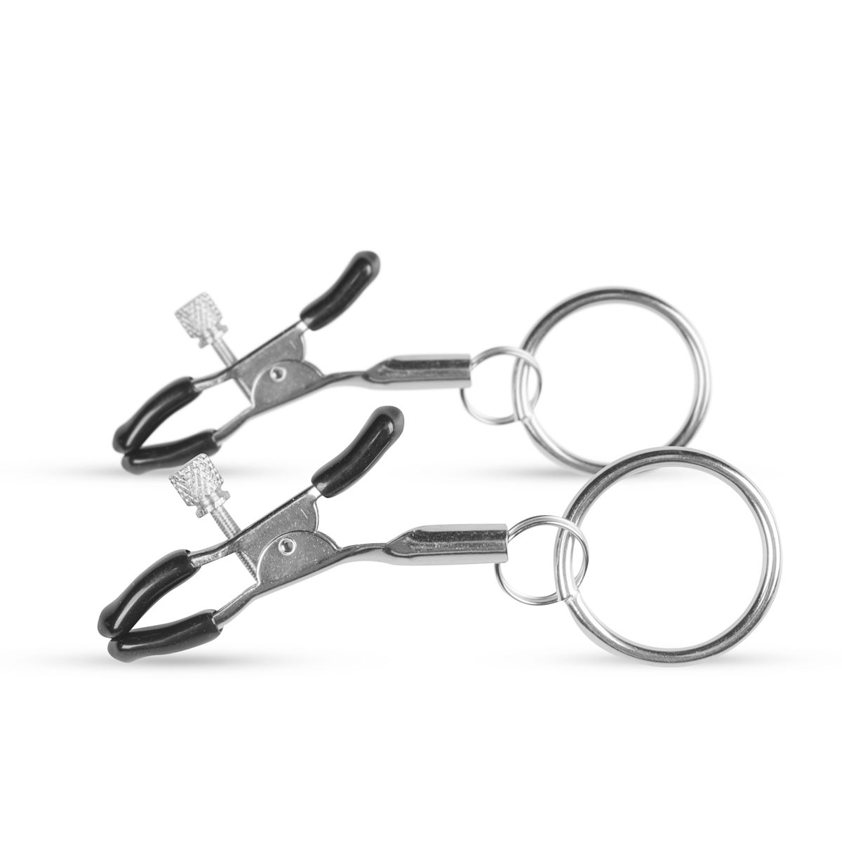 1625144264.ET460SIL Easytoys Fetish - Metalen Tepelklemmen Met Ring - Afbeelding 1