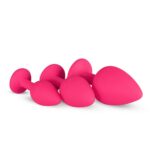Siliconen Buttplug Met Diamant - Roze - Afbeelding 2