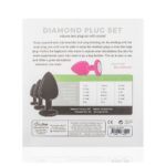 Siliconen Buttplug Met Diamant - Roze - Afbeelding 8