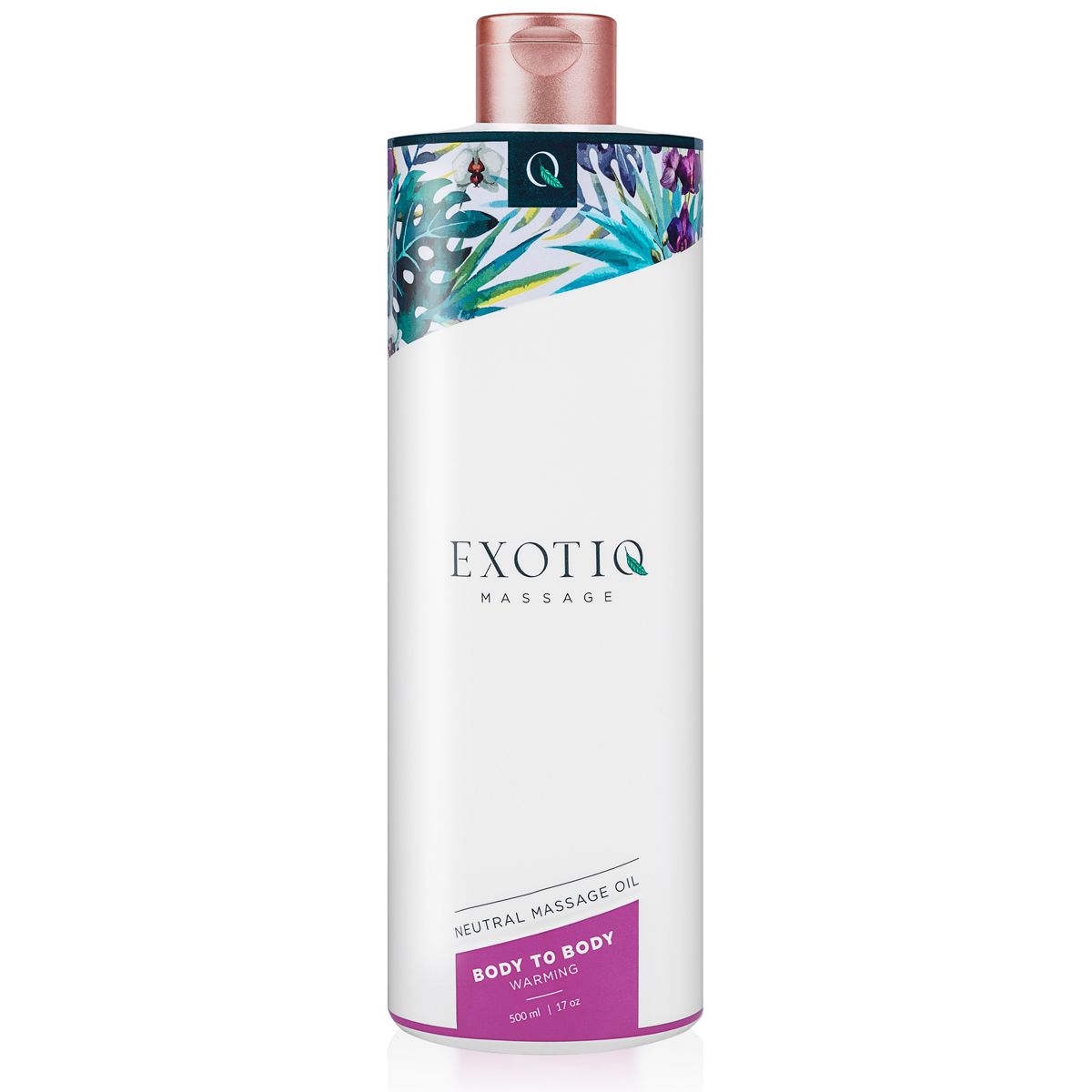 1625148131.EX-NM-02-500 Exotiq Body To Body Verwarmende Massageolie - 500 ml - Afbeelding 1
