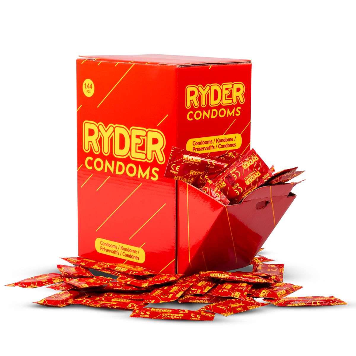 1625148144.RYD-001-144 Ryder Condooms - 144 Stuks - Afbeelding 1