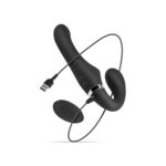 No-Parts - Avery Strapless Strapon Vibrerende Dildo 22 cm - Zwart - Afbeelding 7