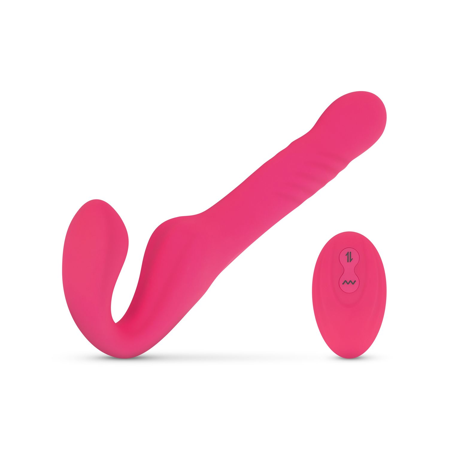 1660728895.tea041 Teazers Strapless Strap On Vibrator - Roze - Afbeelding 1