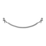 Tepelklemmen Met Ketting - Zwart - Afbeelding 2