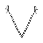 Tepelklemmen Met Ketting - Zwart - Afbeelding 4