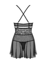 Obsessive - Babydoll Setje - Zwart - Afbeelding 4