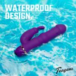 Teazers Siliconen Rabbit Vibrator - Paars - Afbeelding 5