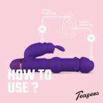 Teazers Siliconen Rabbit Vibrator - Paars - Afbeelding 3