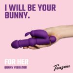 Teazers Siliconen Rabbit Vibrator - Paars - Afbeelding 12