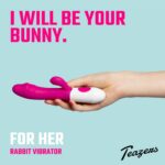 Teazers – Realistische Rabbit Vibrator – Roze - Afbeelding 13