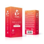 EasyGlide - Ribs and Dots Condooms - 10 stuks - Afbeelding 2