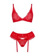 Obsessive - Chilisa Driedelige Set - Rood - Afbeelding 4