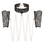 Rosy Gold - Kant Manchetten en Kraag - Zwart - Afbeelding 5