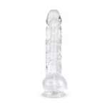 Jelly Dildo met Ballen - 13,5 cm - Afbeelding 4