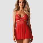 Obsessive - Babydoll Set - Rood