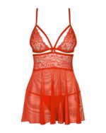 Obsessive - Babydoll Set - Rood - Afbeelding 5