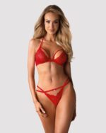 Obsessive - Alluring BH-set - Rood - Afbeelding 4