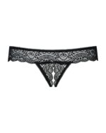 Obsessive - Miamor String Met Open Kruisje - Zwart - Afbeelding 5