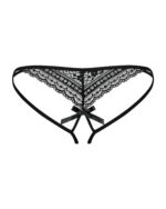 Obsessive - Picantina Kruisloze String - Zwart - Afbeelding 4