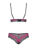 Obsessive - Tulia 2-Delige BH Set - Zwart/Roze - Afbeelding 6