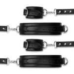 Bedroom Fantasies - Bondageharnas Handboeien en Hogtie Set - Zwart - Afbeelding 7