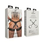 Bedroom Fantasies - Bondageharnas Handboeien en Hogtie Set - Zwart - Afbeelding 3