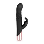 Rosy Gold - Rabbit Vibrator Met Stootfunctie - Zwart - Afbeelding 3